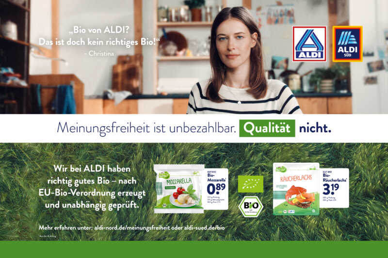 Aldi wirbt mit Billig-Bio