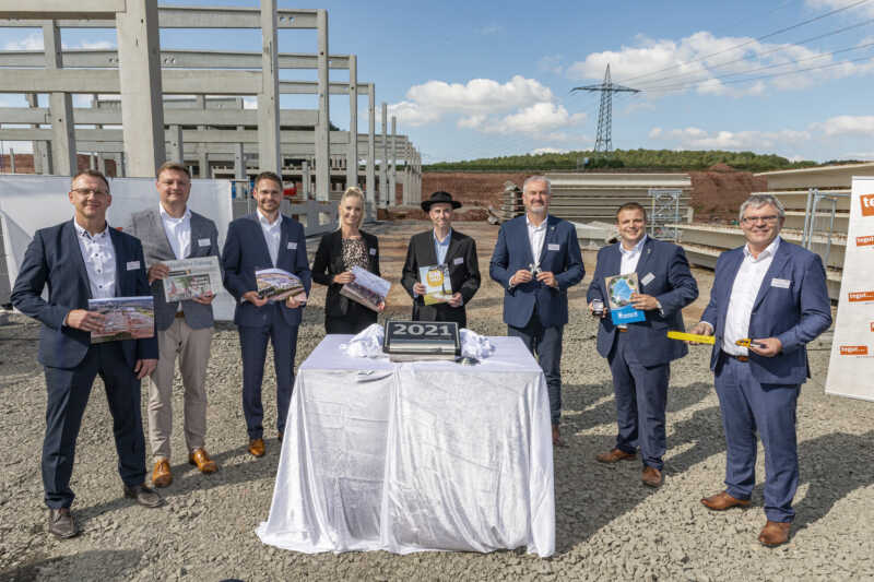 Grundsteinlegung bei Tegut