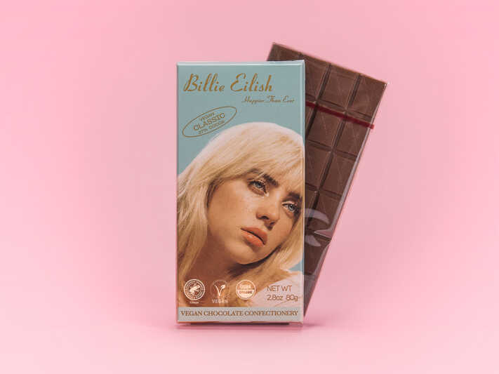 Vegane Billie Eilish Schoki ruckzuck vergriffen