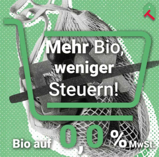Petition: Null Mehrwertsteuer auf Bio