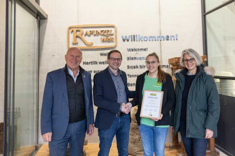Rapunzel begrüßte 500. Mitarbeiterin