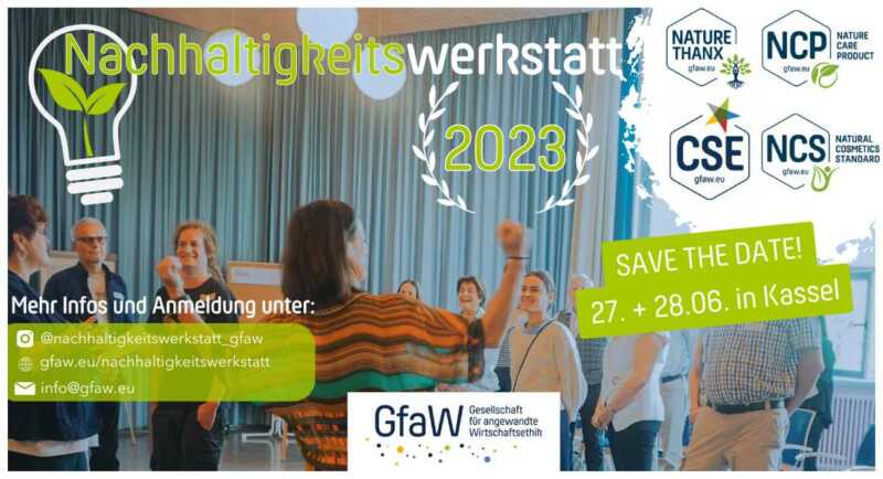 Jetzt anmelden: Werkstatt für Nachhaltigkeit